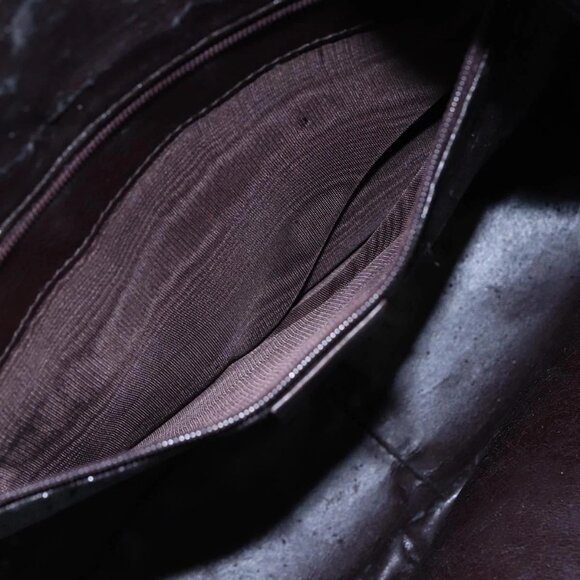 GUCCI Bamboo Shoulder Bag Leather 2way Brown Auth - Picture 12 of 16